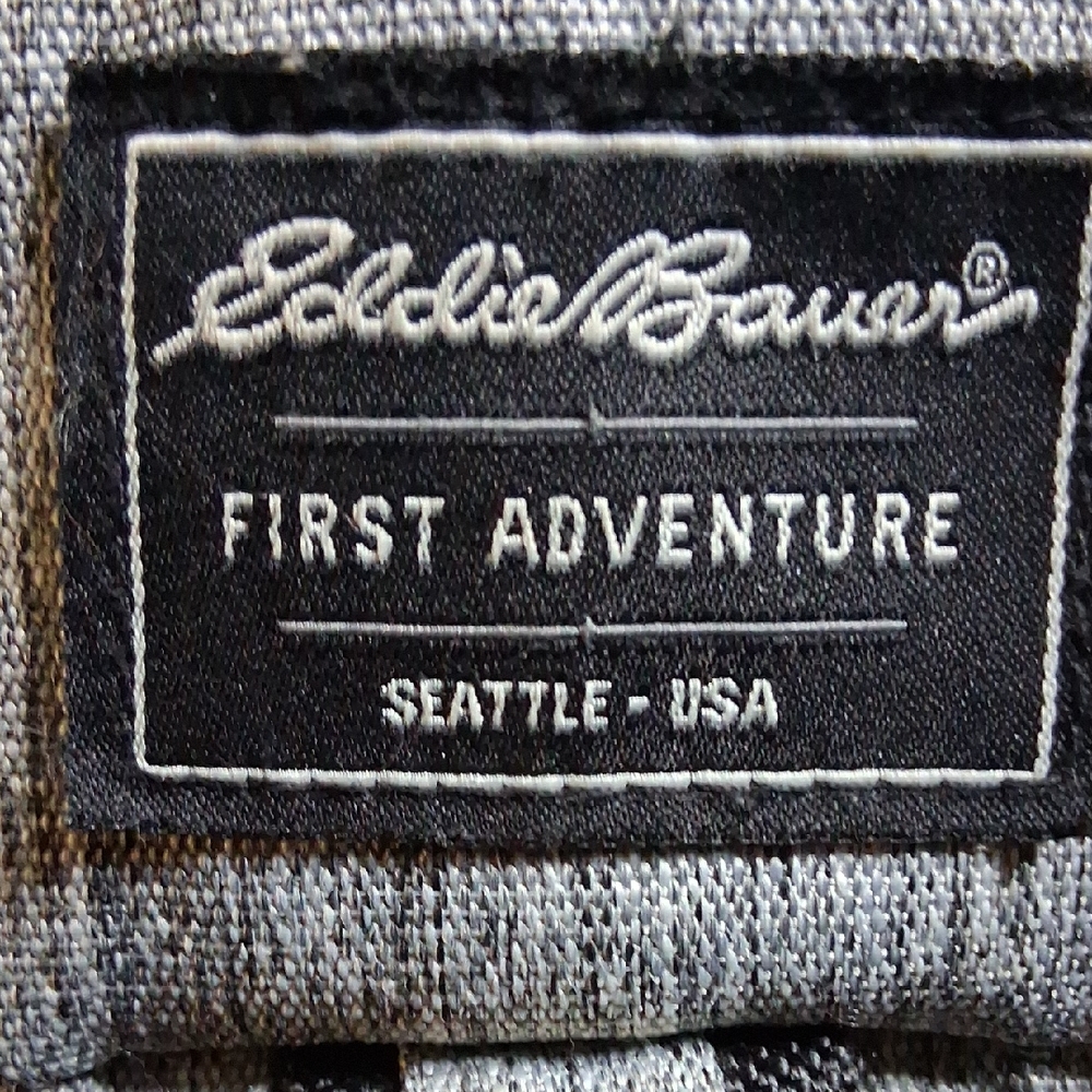 Eddie Bauer First Adventure Black and Gray Fabric